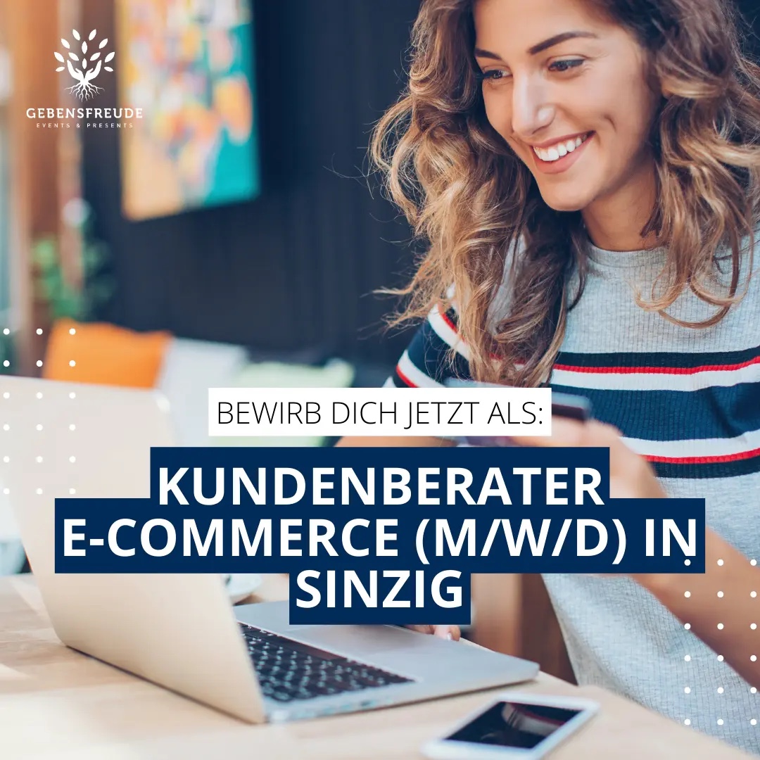 Recruiting-Creative von Gebensfreude für eine Stelle in der E-Commerce-Kundenberatung