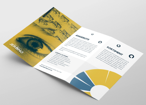 Unternehmensflyer für Die Brille Jerono
